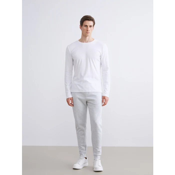 LCWAIKIKI Classic Gri Kalın Erkek Jogger Eşofman Altı
