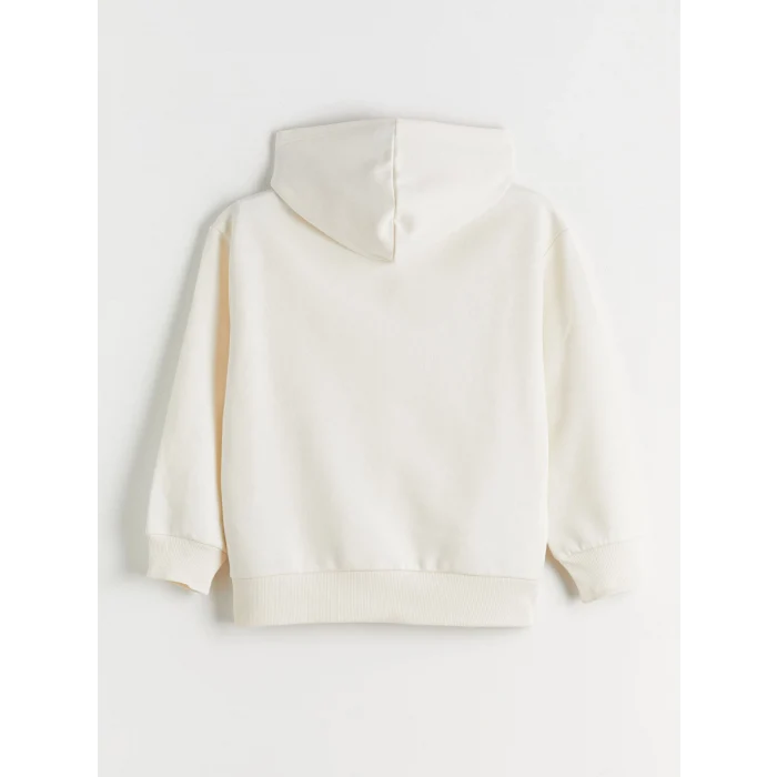 LCW Kids Ekru Kapüşonlu Care Bears Baskılı Kız Çocuk Sweatshirt