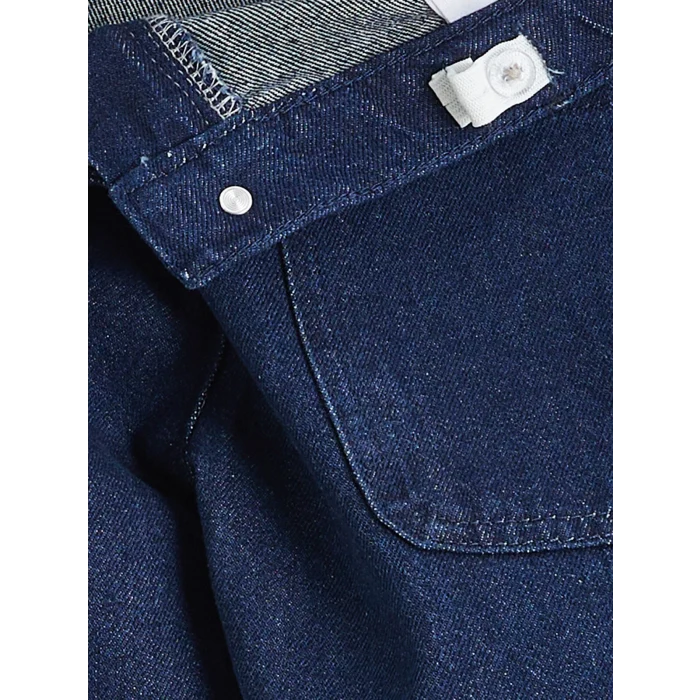 LCW Kids İndigo Beli Lastikli Kız Çocuk Jean Pantolon