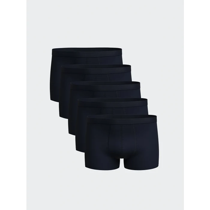 LC WAIKIKI Lacivert Standart Kalıp Pamuklu Esnek Erkek Boxer 5li