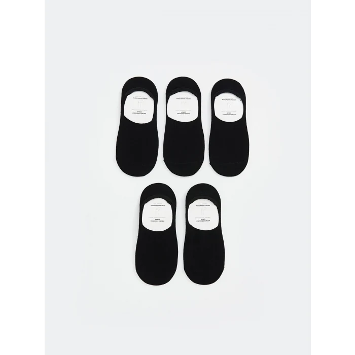 LCW ACCESSORIES Siyah Bambu Erkek Babet Çorap 5li
