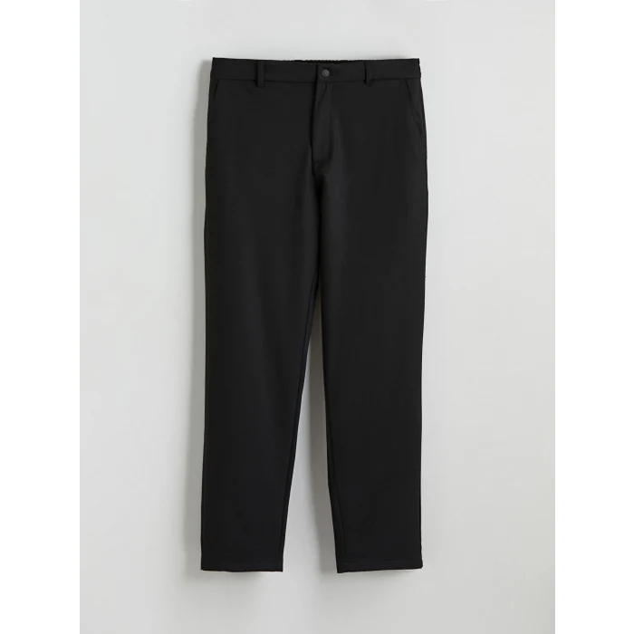 LCW Vision Siyah Standart Kalıp Armürlü Erkek Pantolon