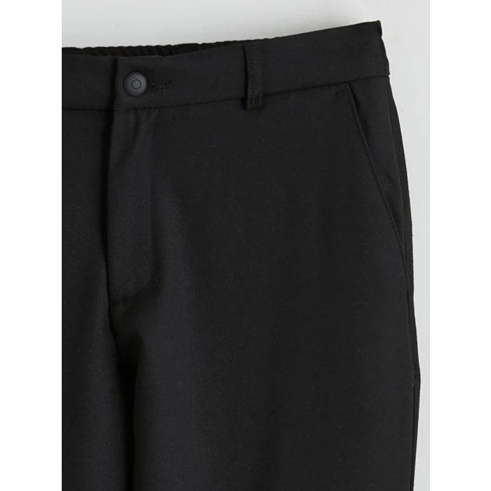 LCW Vision Siyah Standart Kalıp Armürlü Erkek Pantolon