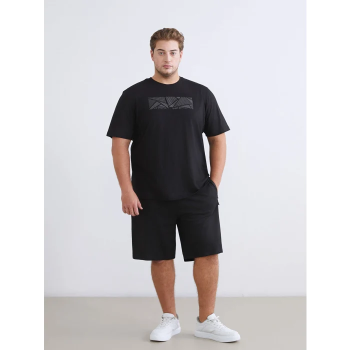 XSIDE ACTIVE Siyah Slim Fit Erkek Spor Şort