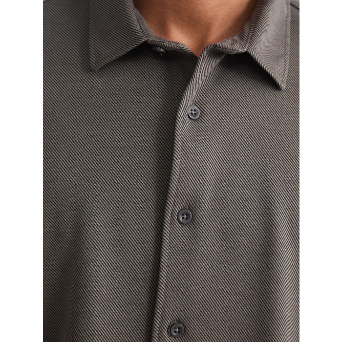 LCW Vision Haki Slim Fit Uzun Kollu Erkek Gömlek