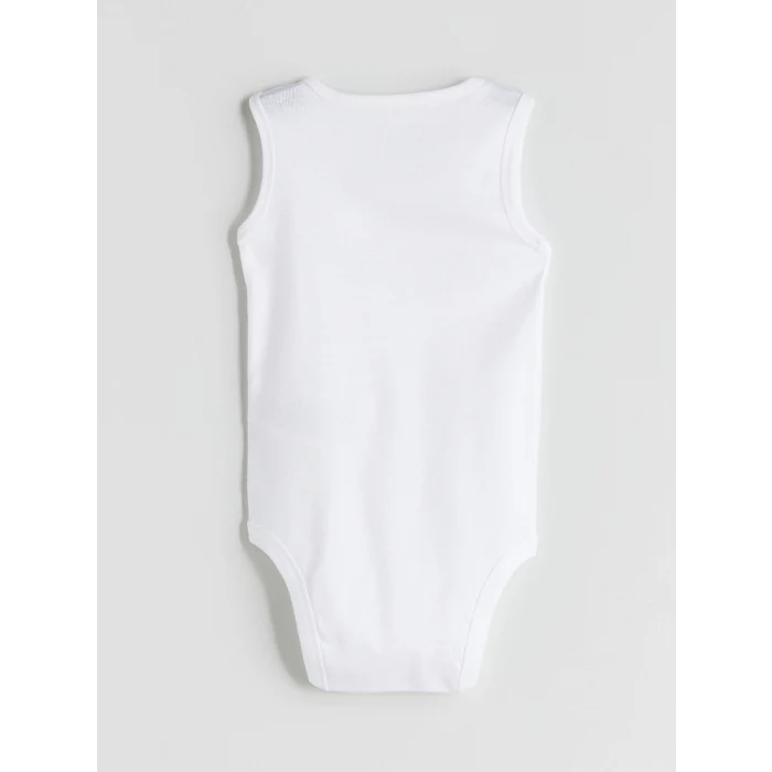 LCW baby Ekru Basic Erkek Bebek Çıtçıtlı Body 3lü