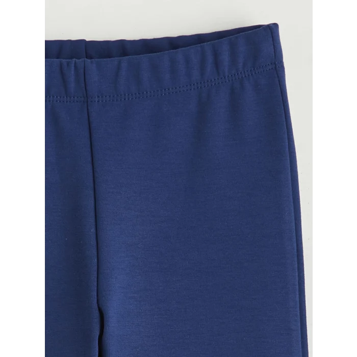 LCW Kids Ekru Bisiklet Yaka Baskılı Kız Çocuk Sweatshirt ve Tayt