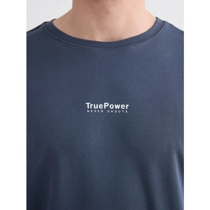 LC WAIKIKI Lacivert Standart Kalıp Erkek Baskılı Pijama Takım