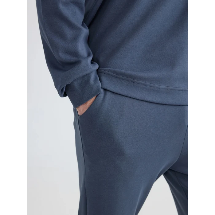 LC WAIKIKI Lacivert Standart Kalıp Erkek Baskılı Pijama Takım