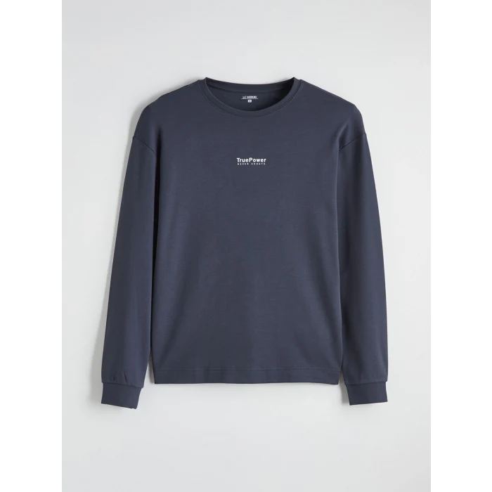 LC WAIKIKI Lacivert Standart Kalıp Erkek Baskılı Pijama Takım