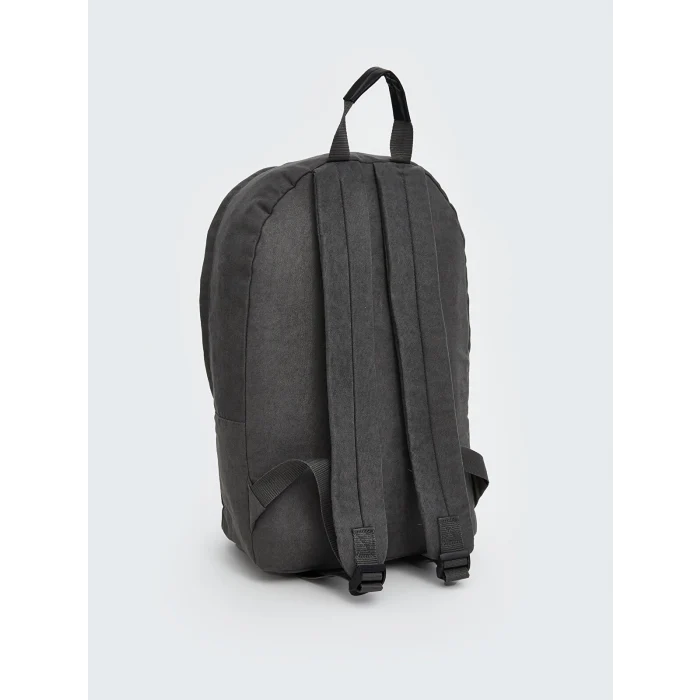 LCW ACCESSORIES Antrasit Düz Fermuarlı Erkek Sırt Çantası