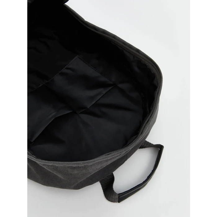 LCW ACCESSORIES Antrasit Düz Fermuarlı Erkek Sırt Çantası