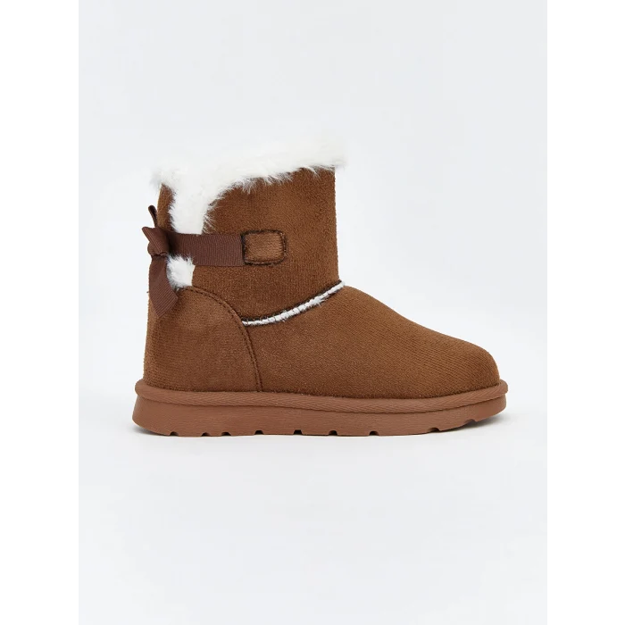 LCW STEPS Kahverengi İçi Kürklü Kız Bebek Bot