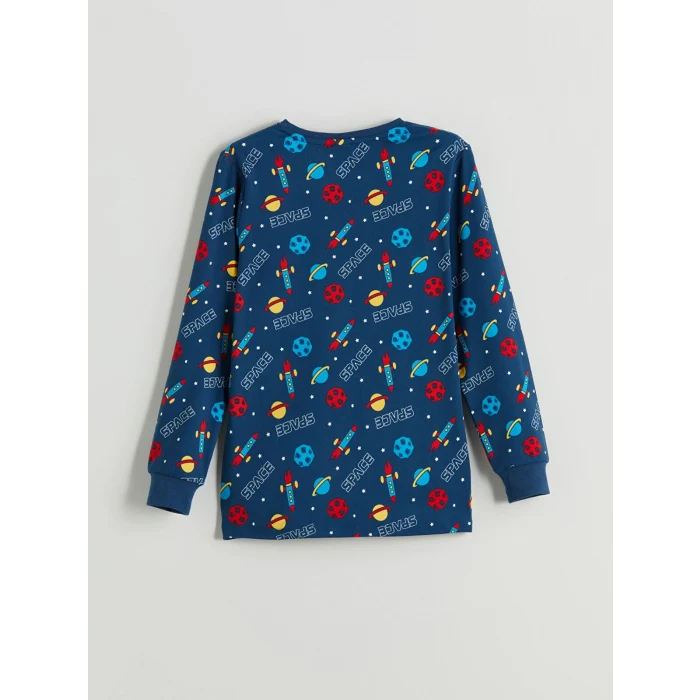 LCW DREAM Lacivert Baskılı Erkek Çocuk Pijama Takımı