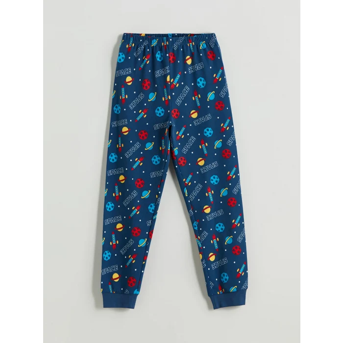 LCW DREAM Lacivert Baskılı Erkek Çocuk Pijama Takımı