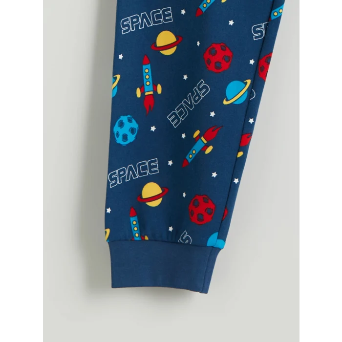 LCW DREAM Lacivert Baskılı Erkek Çocuk Pijama Takımı