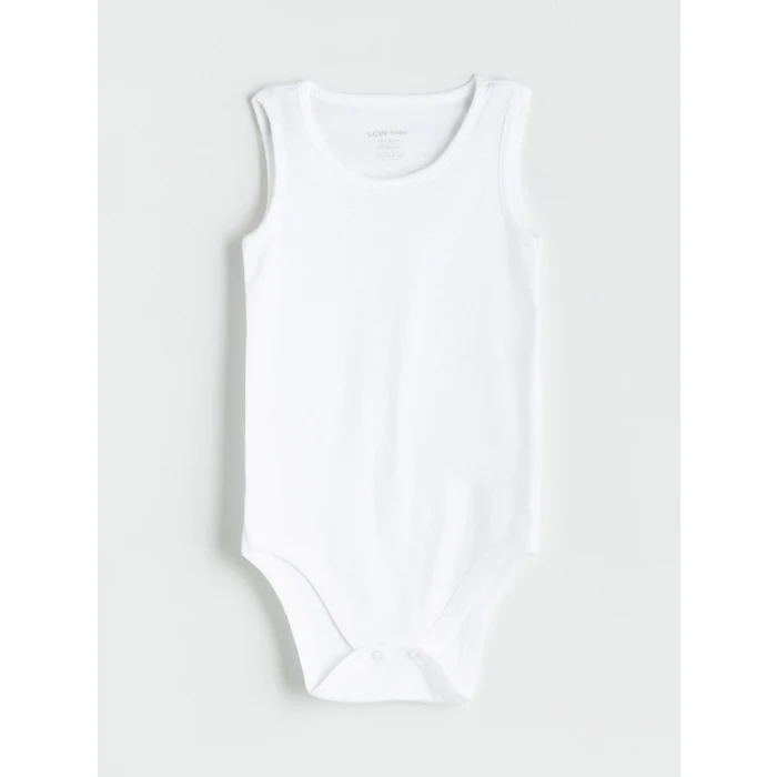 LCW baby Ekru Basic Kız Bebek Çıtçıtlı Body 3lü