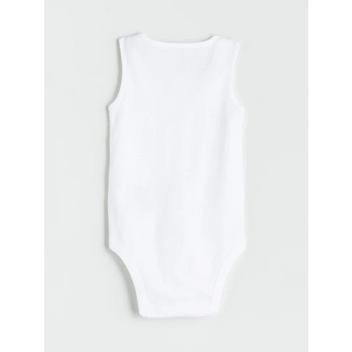 LCW baby Ekru Basic Kız Bebek Çıtçıtlı Body 3lü