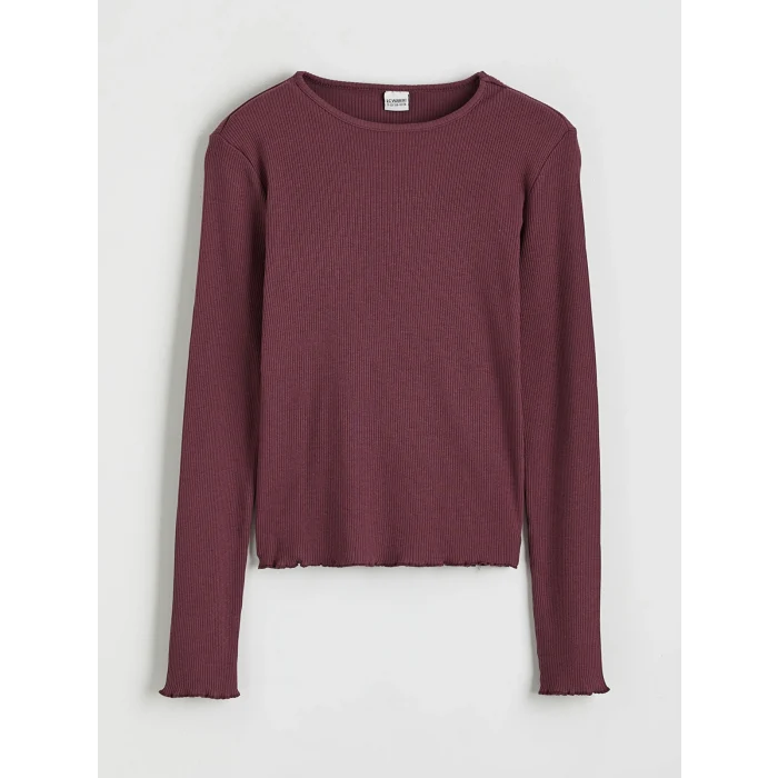 LCW Kids Mürdüm Bisiklet Yaka Kız Çocuk Tişört