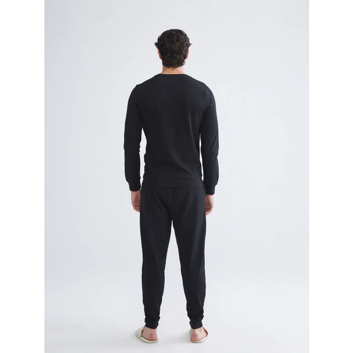 LC WAIKIKI Siyah Standart Kalıp Erkek Pijama Takımı