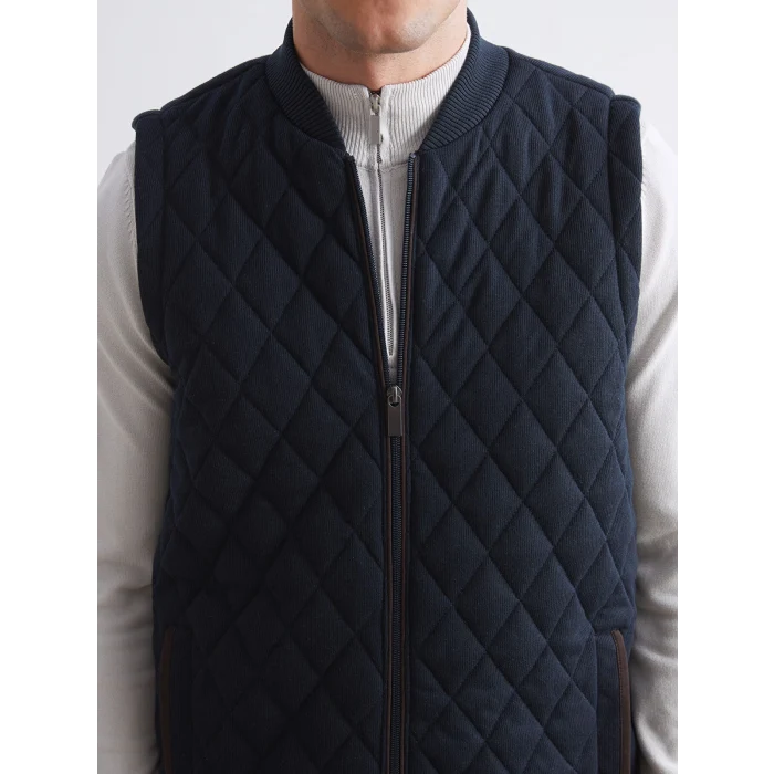 LCWAIKIKI Classic Lacivert Standart Kalıp Kolej Yaka Erkek Yelek