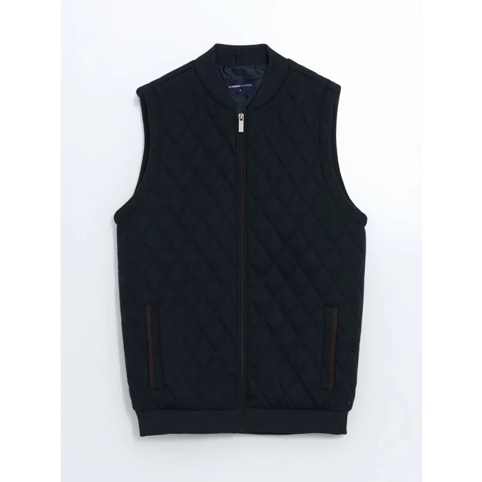 LCWAIKIKI Classic Lacivert Standart Kalıp Kolej Yaka Erkek Yelek