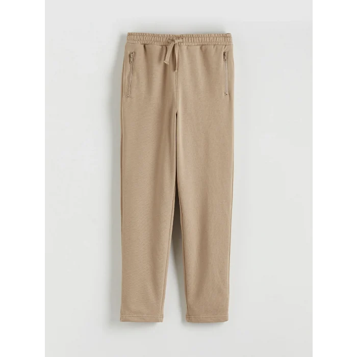 LCW Kids Bej Beli Lastikli Erkek Çocuk Eşofman Altı