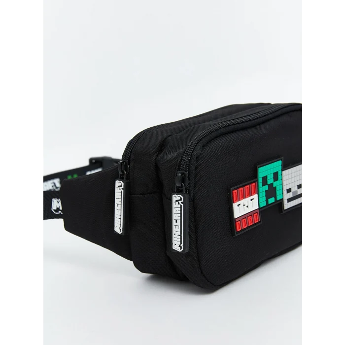 LCW ACCESSORIES Siyah Minecraft Baskılı Erkek Çocuk Bel Çantası