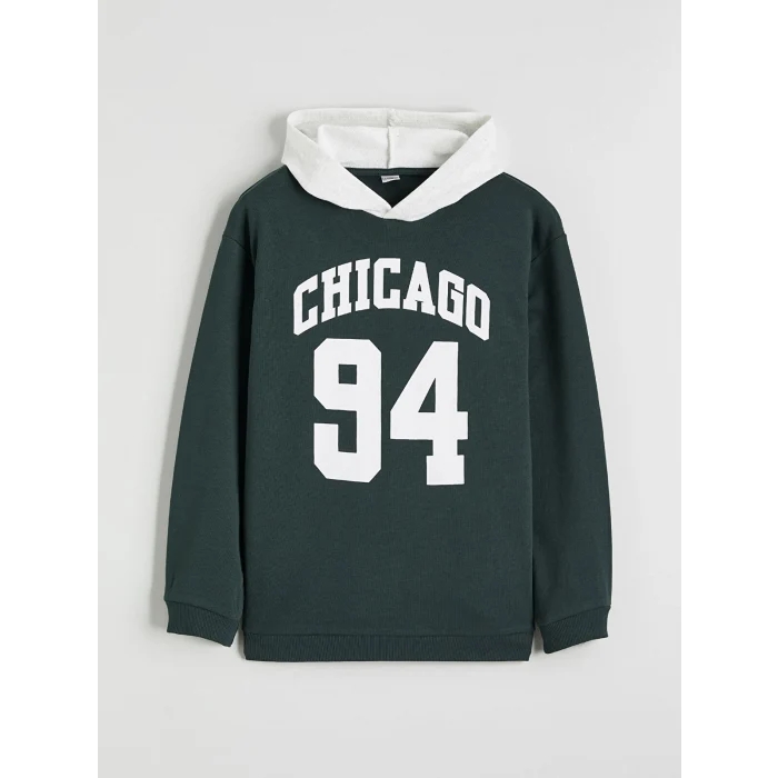 LCW Kids Yeşil Kapüşonlu Erkek Çocuk Eşofman Takım