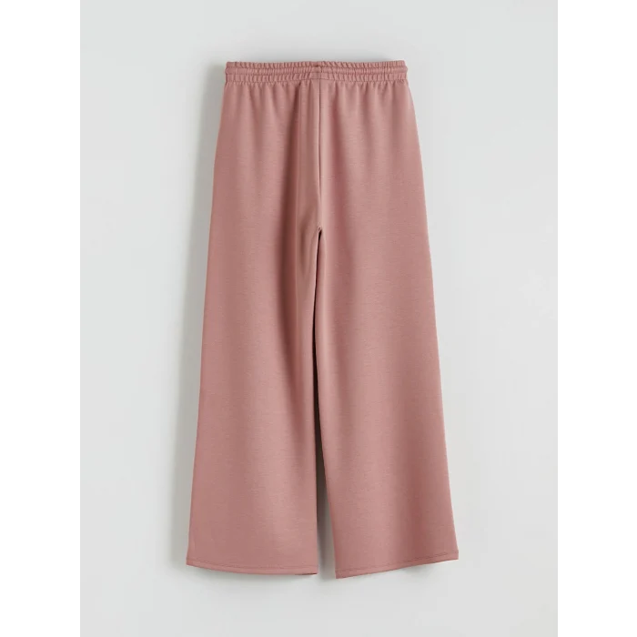 LCW Kids Pembe Bisiklet Yaka Kız Çocuk Soft Touch Sweatshirt ve Eşofman Altı