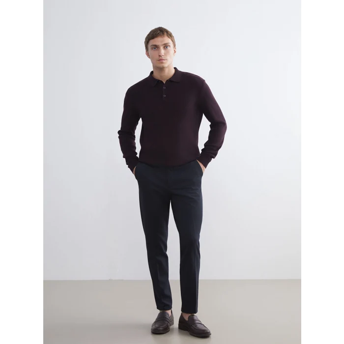 LCWAIKIKI Classic Lacivert Dar Kalıp Erkek Chino Pantolon