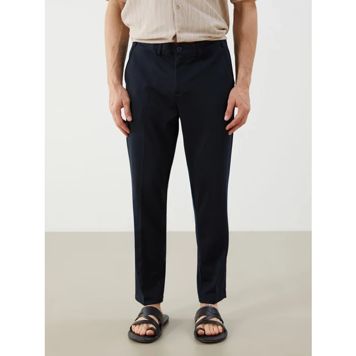 LCWAIKIKI Classic Lacivert Dar Kalıp Erkek Chino Pantolon
