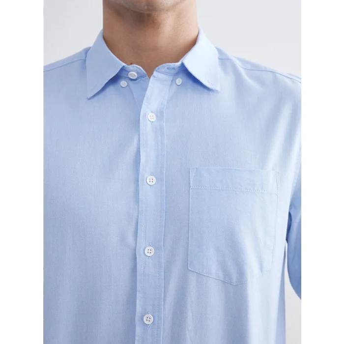 LCWAIKIKI Classic Mavi Regular Fit Uzun Kollu Oxford Erkek Gömlek