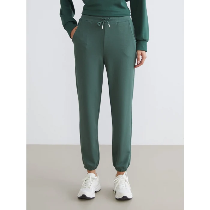 LCWAIKIKI Classic Yeşil Beli Lastikli Kadın Jogger Eşofman Altı