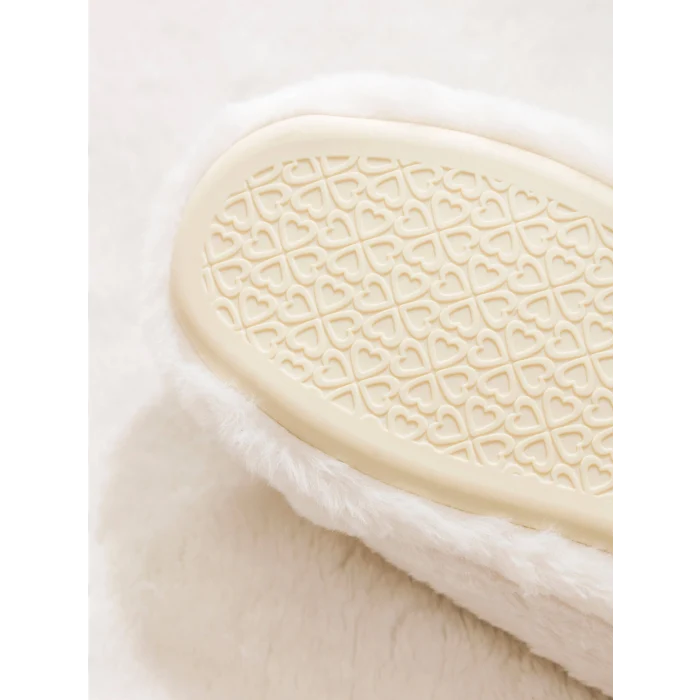 LCW STEPS Ekru Kedi Nakışlı Kadın Ev Terliği