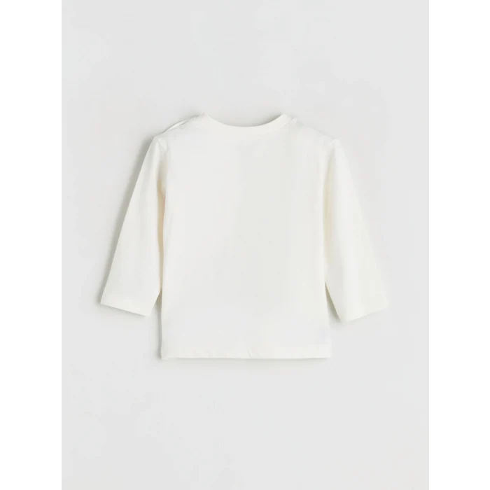 LCW baby Bej Bisiklet Yaka Erkek Bebek Sweatshirt ve Eşofman Alt