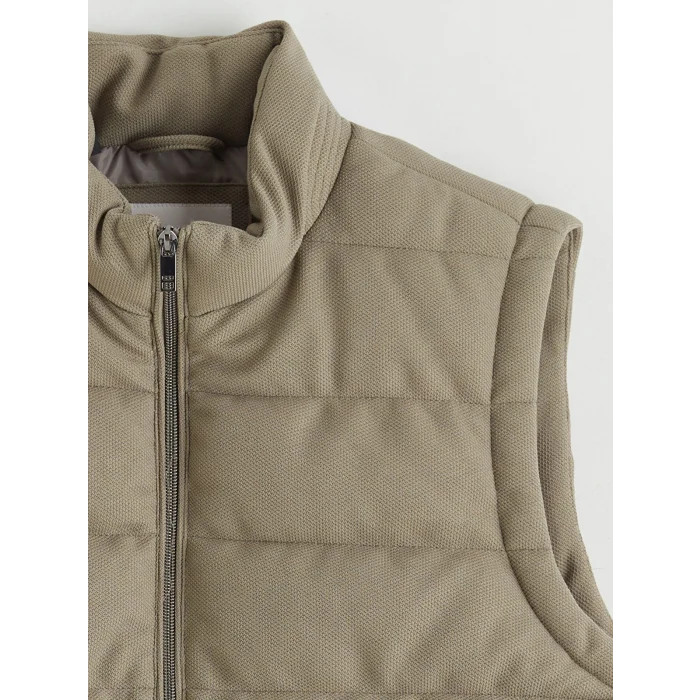 LCW Vision Yeşil Slim Fit Dik Yaka Erkek Şişme Yelek