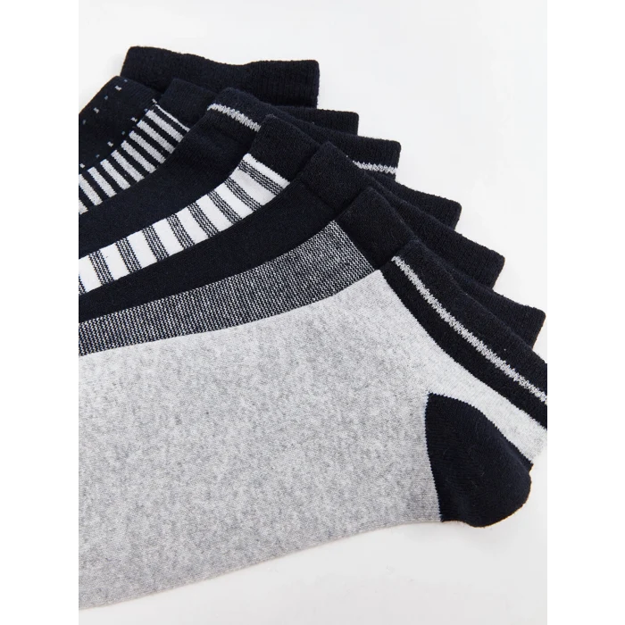LCW ACCESSORIES Karışık Çizgili Erkek Patik Çorap 7li