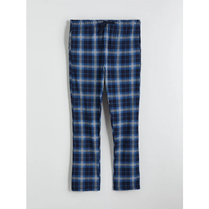 LC WAIKIKI Lacivert Ekose Erkek Pijama Takımı