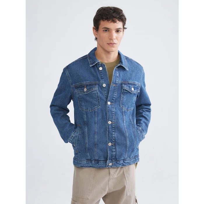 LCW Jeans İndigo Standart Kalıp Erkek Jean Ceket