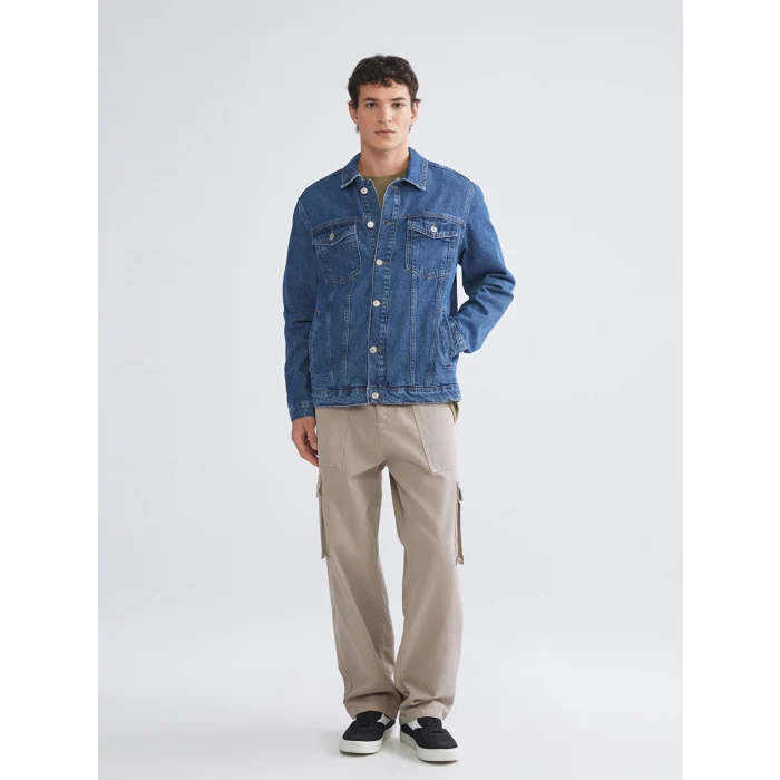 LCW Jeans İndigo Standart Kalıp Erkek Jean Ceket