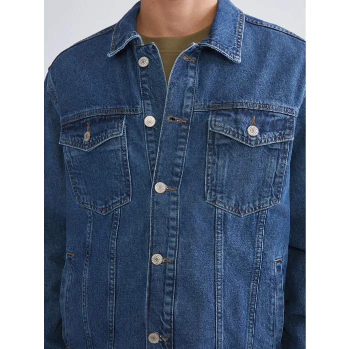 LCW Jeans İndigo Standart Kalıp Erkek Jean Ceket