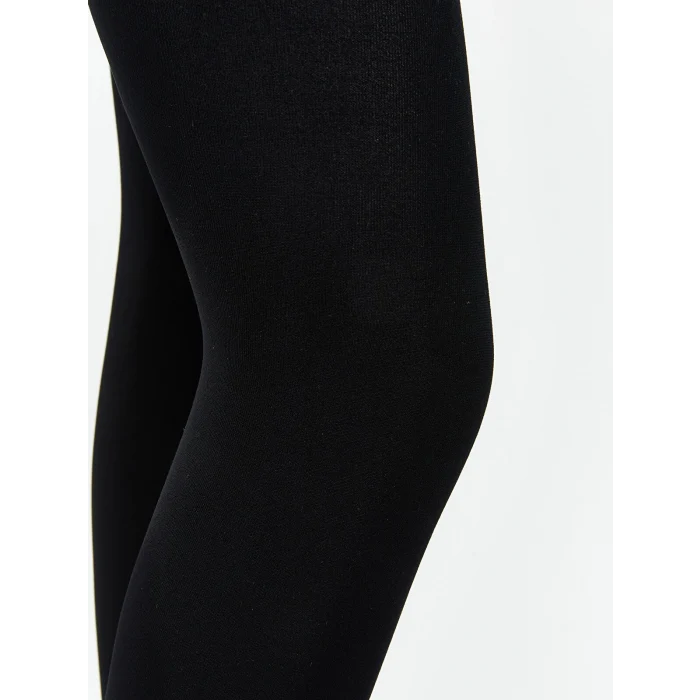 LCW Kids Siyah Basic Kız Çocuk Termal Külotlu Çorap