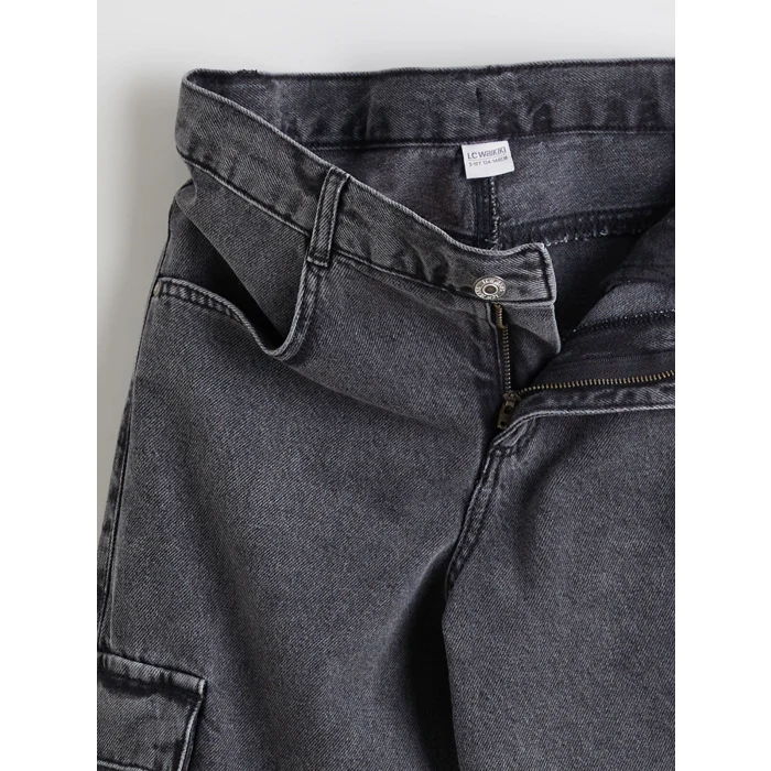 LCW Kids Antrasit Erkek Çocuk Kargo Jean Pantolon