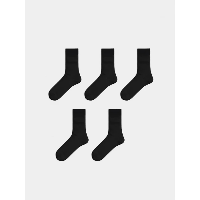 LCW ACCESSORIES Siyah Erkek Soket Çorap 5li