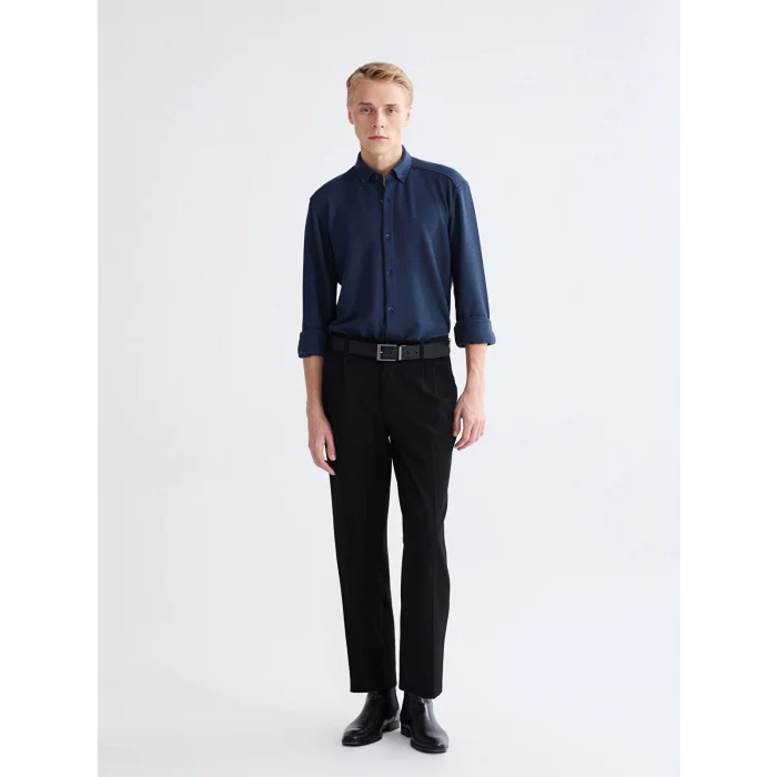 LCW Vision Petrol Slim Fit Erkek Gömlek