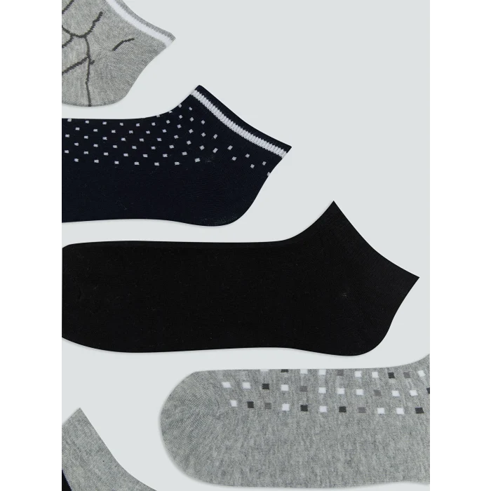 LCW ACCESSORIES Karışık Desenli Erkek Patik Çorap 7li