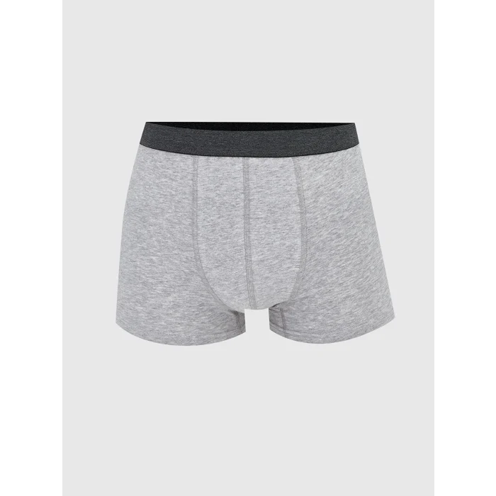 LC WAIKIKI Gri Standart Kalıp Pamuklu Esnek Erkek Boxer 3lü