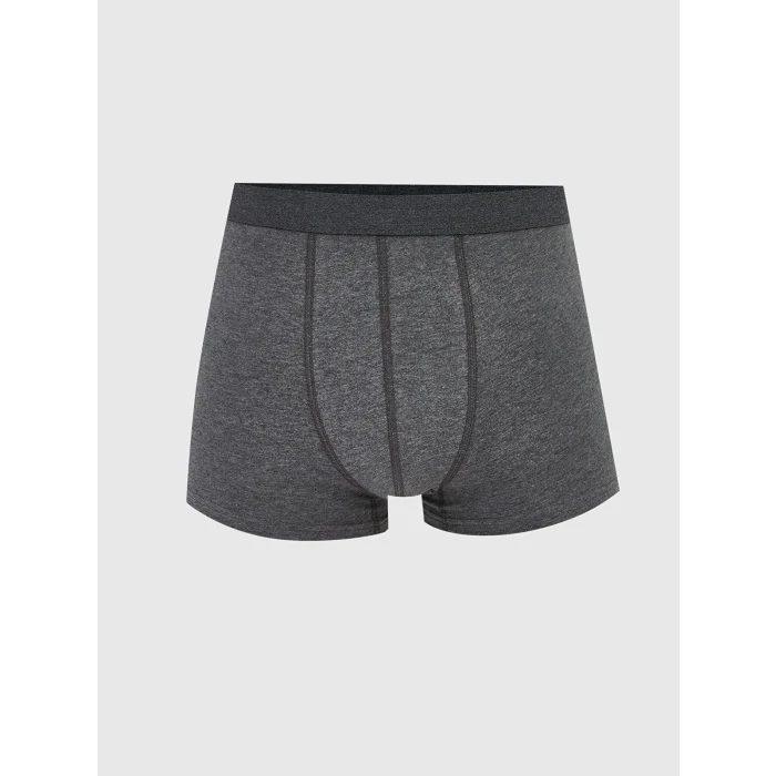 LC WAIKIKI Gri Standart Kalıp Pamuklu Esnek Erkek Boxer 3lü