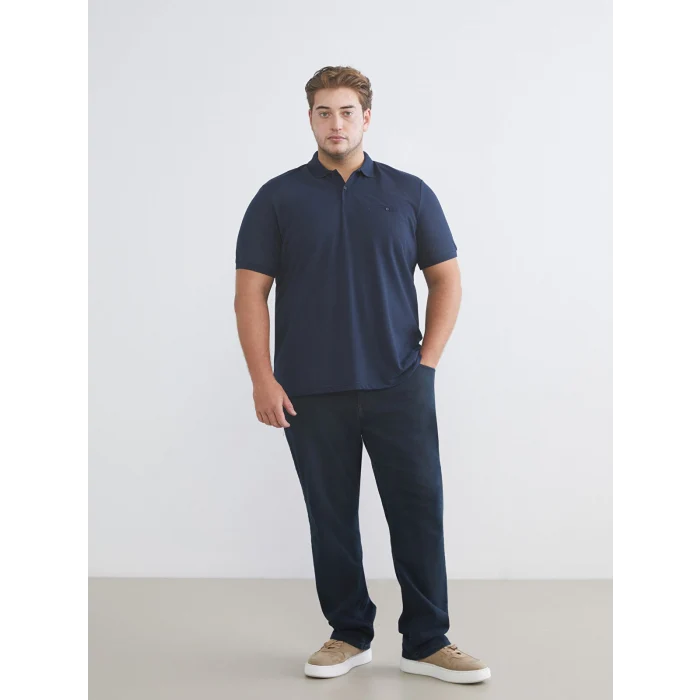 LCWAIKIKI Classic Lacivert Polo Yaka Pike Erkek Tişört